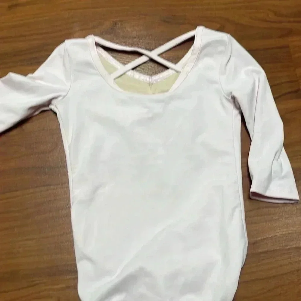 Danskin/Justice Girls Long Sleeve Dance and Gymnastics Leotard, Sizes XS
